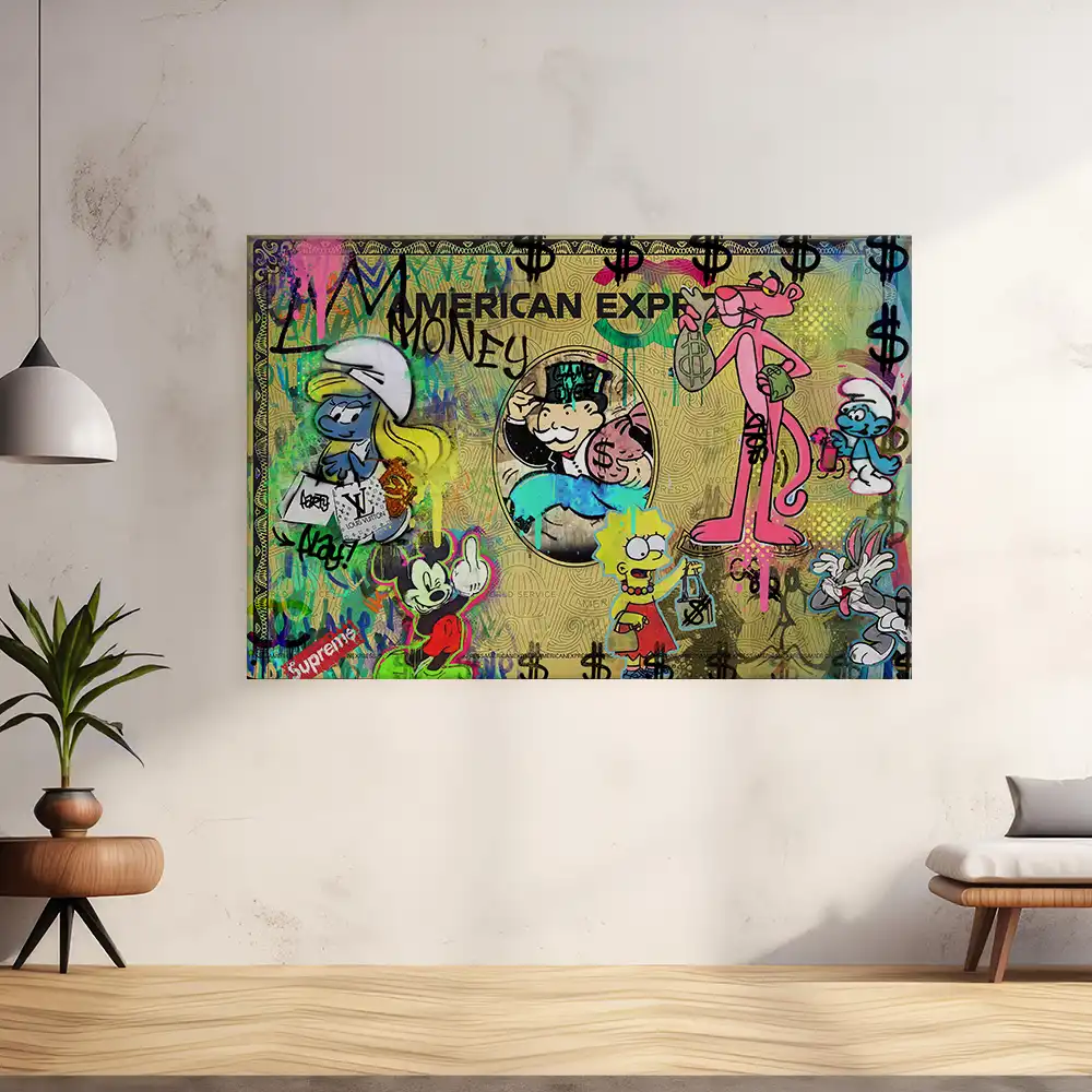 Leinwandbild - Cash Is King – Money, Power & Pop Culture