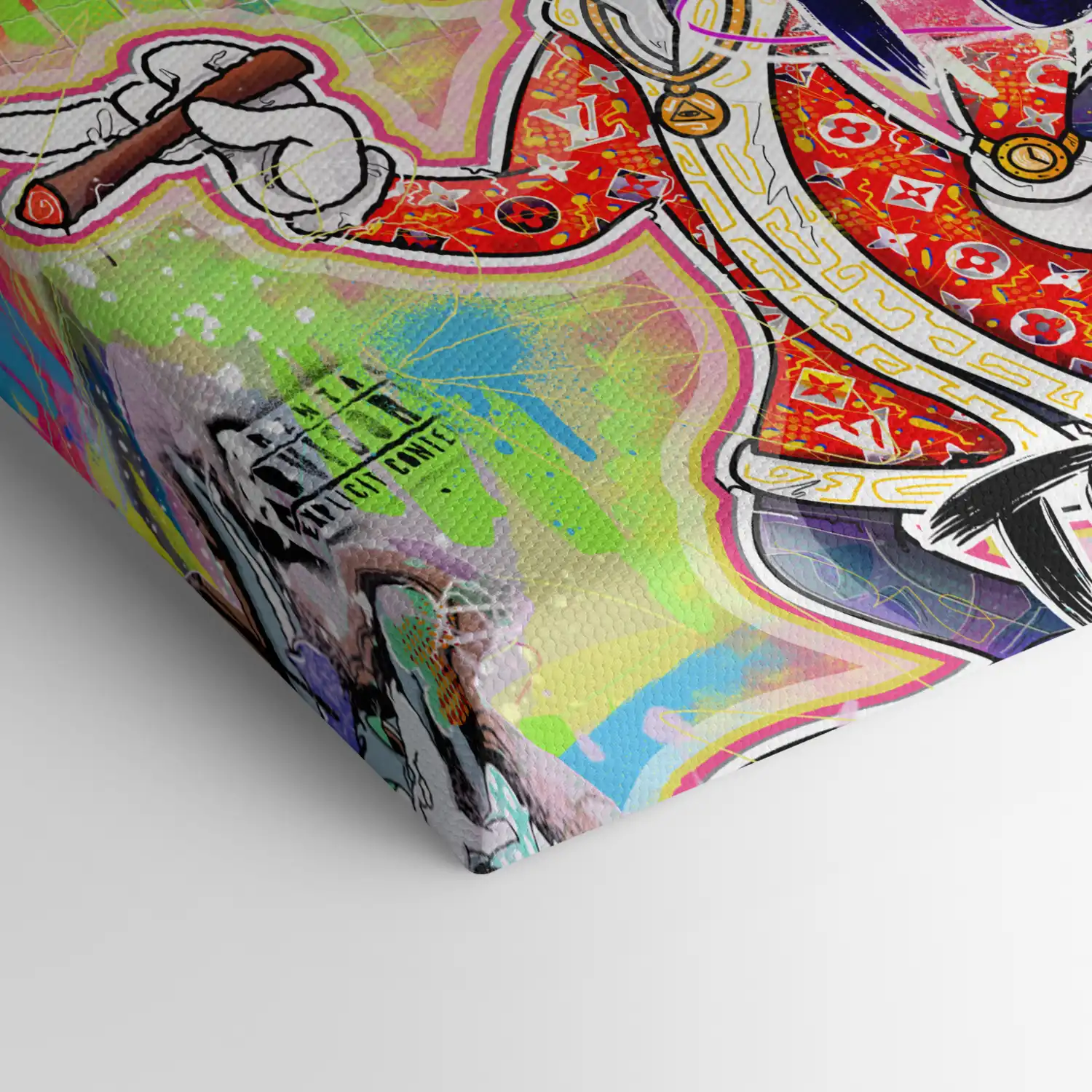 Leinwandbild - Street King Bunny – Breaking All the Rules