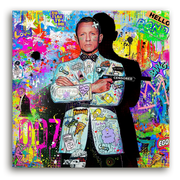 Leinwandbild - Hello Mr. Bond - No Time To Die Street Art Edition