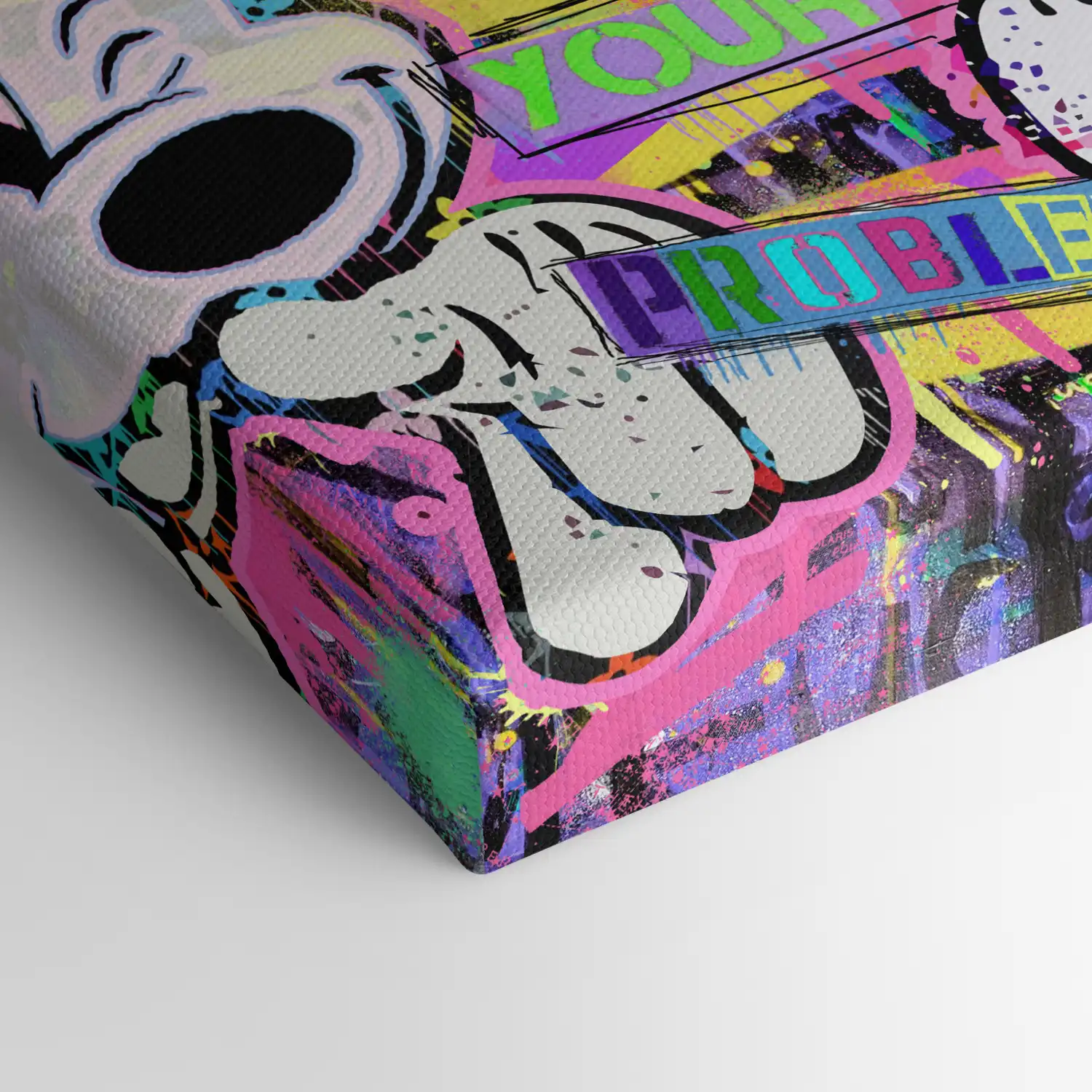 Leinwandbild - Mickey & Minnie - Fuck Your Problems & Stay Happy