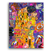 Leinwandbild - Klimt Kiss - Wake Me Up When I’m Famous