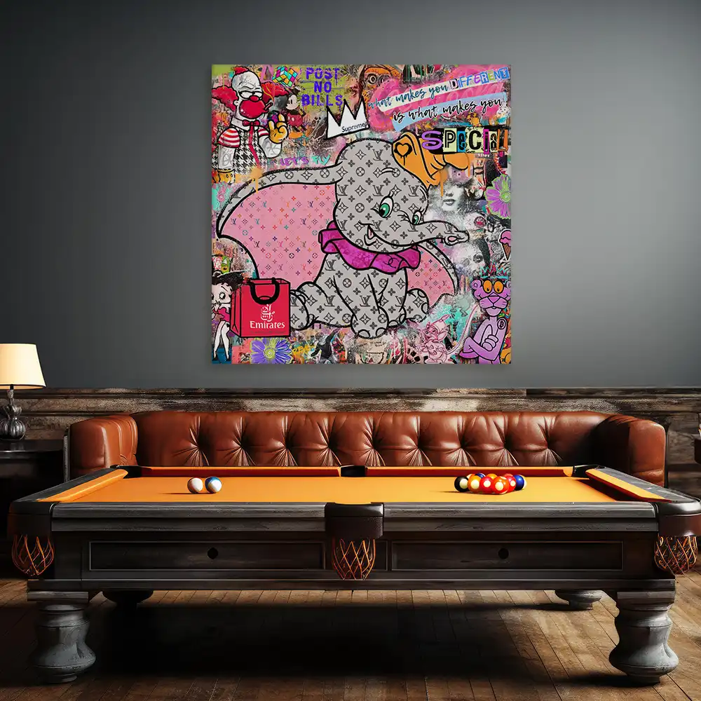 Leinwandbild - Different is Special – Fly High Dumbo