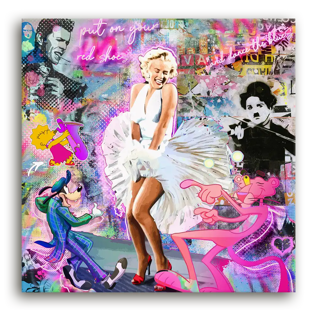 Leinwandbild - Marilyn - Put on Your Red Shoes