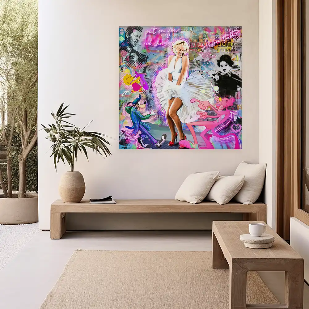 Leinwandbild - Marilyn - Put on Your Red Shoes