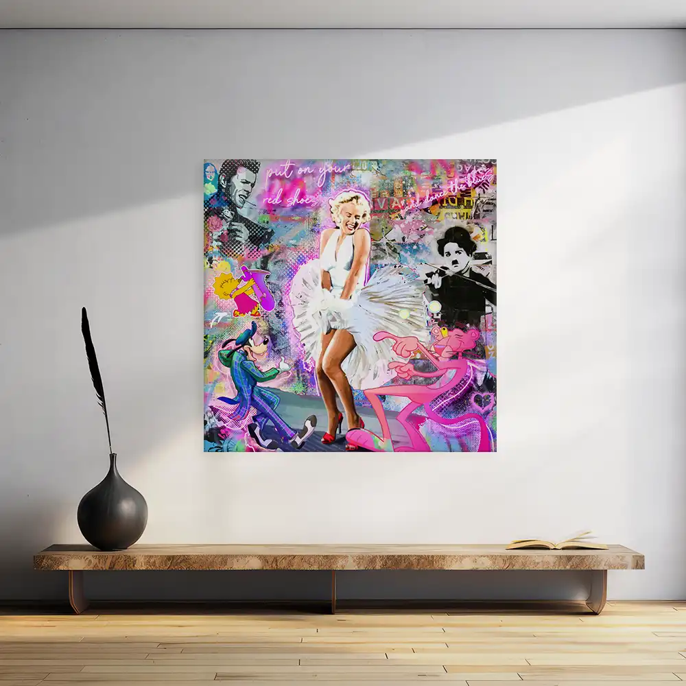 Leinwandbild - Marilyn - Put on Your Red Shoes