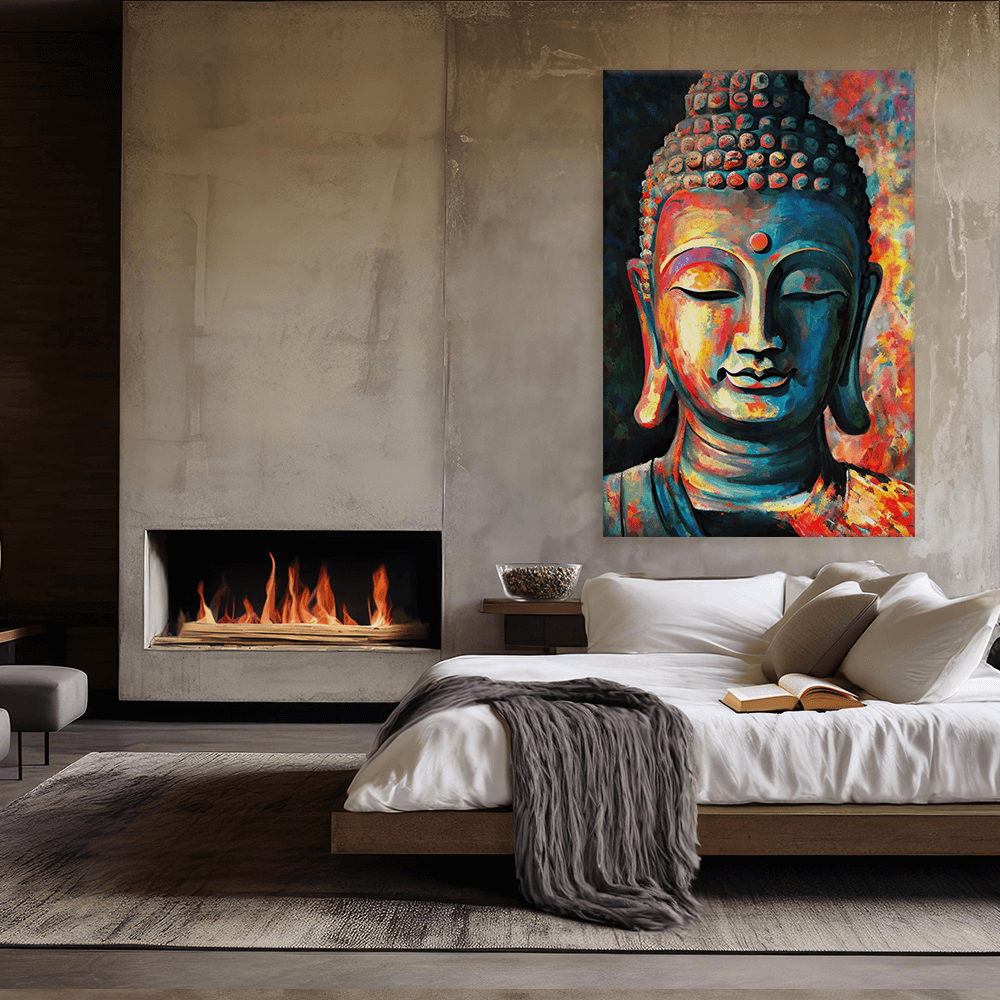 Leinwandbild - Buddha Modern Art