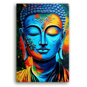 Leinwandbild - Buddha Blu