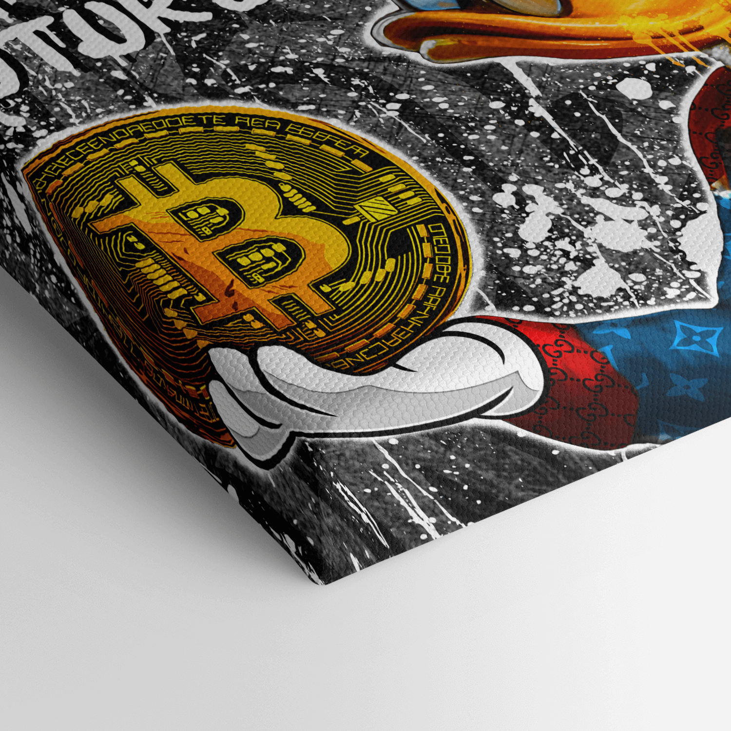 Leinwandbild - DAGOBERT BITCOIN DUCK No. 1