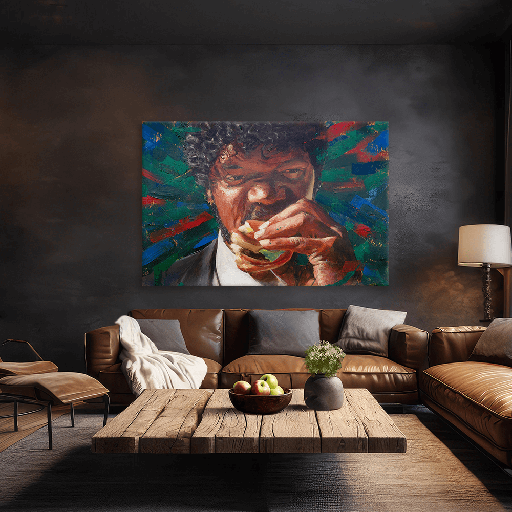 Leinwandbild - PULP FICTION - JULES WINNFIELD LIKES BIG KAHUNA BURGER