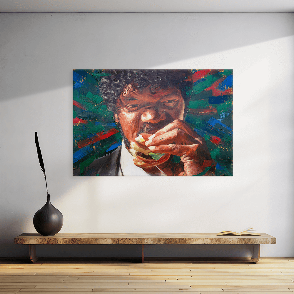 Leinwandbild - PULP FICTION - JULES WINNFIELD LIKES BIG KAHUNA BURGER