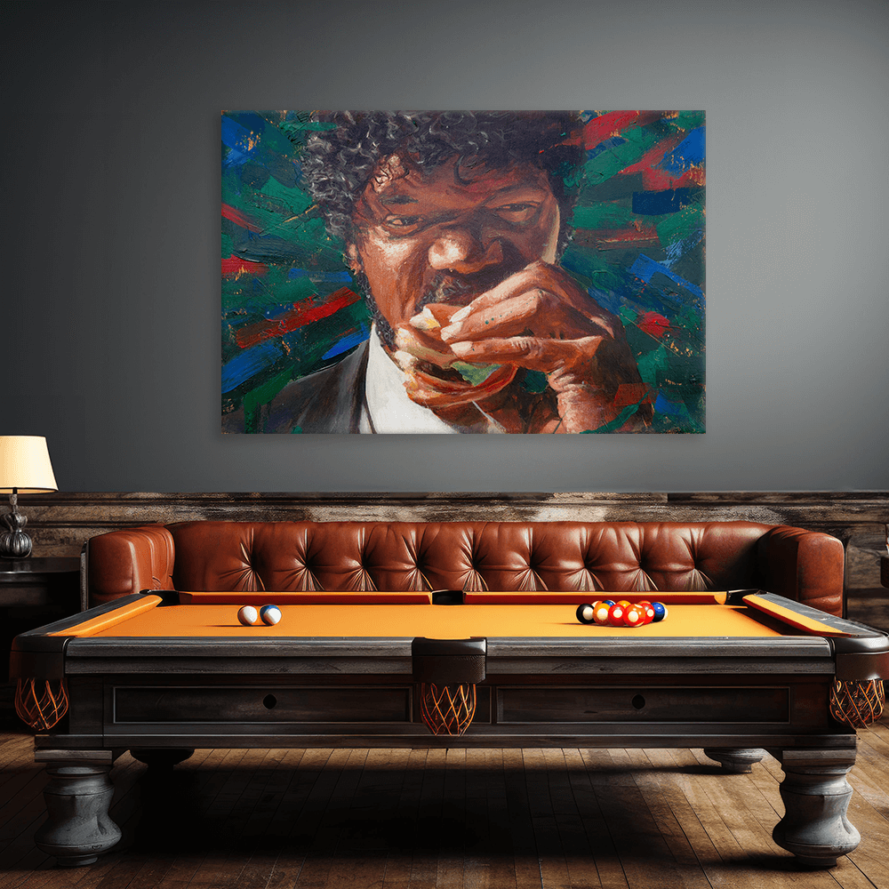 Leinwandbild - PULP FICTION - JULES WINNFIELD LIKES BIG KAHUNA BURGER