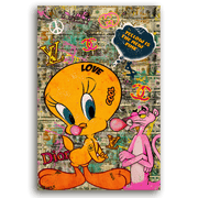 Leinwandbild - PINK PANTHER - YELLOW IS THE NEW PINK