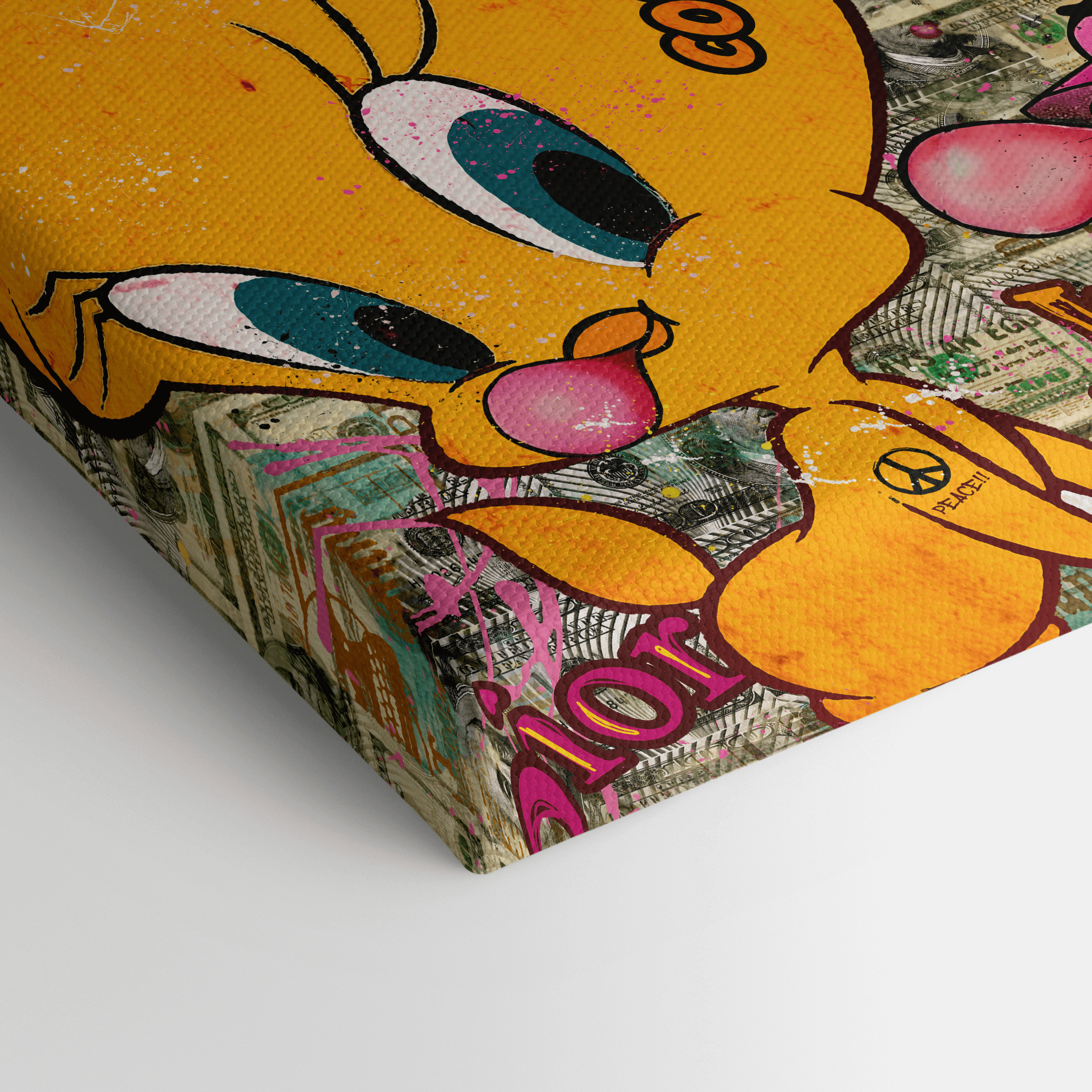 Leinwandbild - PINK PANTHER - YELLOW IS THE NEW PINK