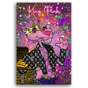 Leinwandbild - PINK PANTHER - KING PINK
