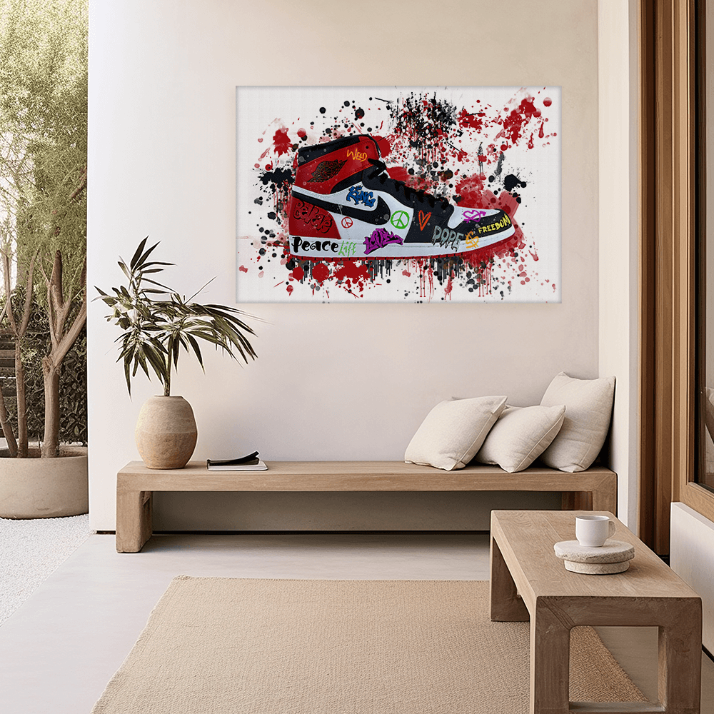 Leinwandbild - JORDAN - LOVE AND PEACE