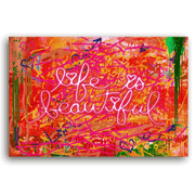 Leinwandbild - LIFE IS BEAUTIFUL