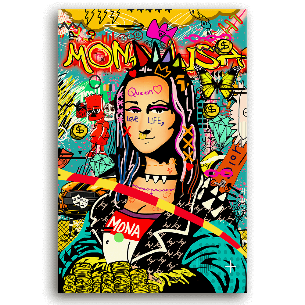 Leinwandbild - MONA LISA POP ART