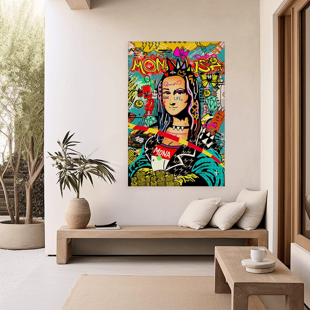 Leinwandbild - MONA LISA POP ART