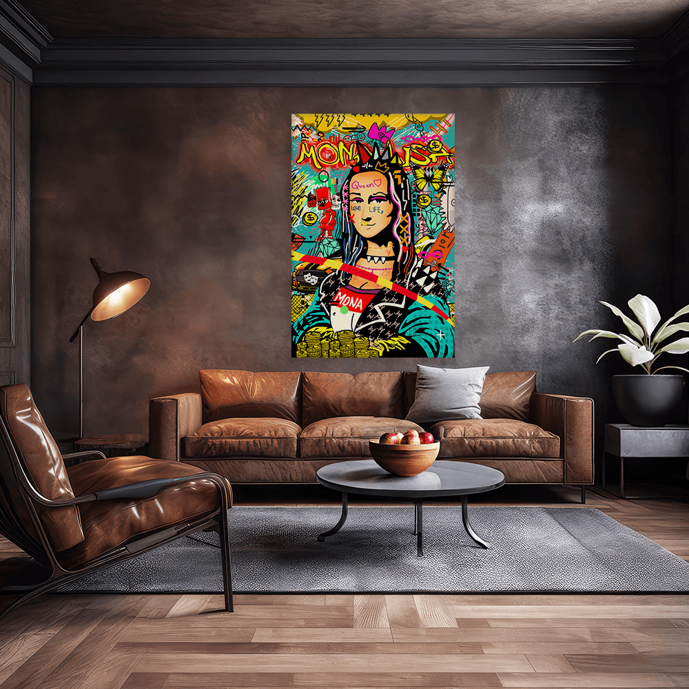 Leinwandbild - MONA LISA POP ART