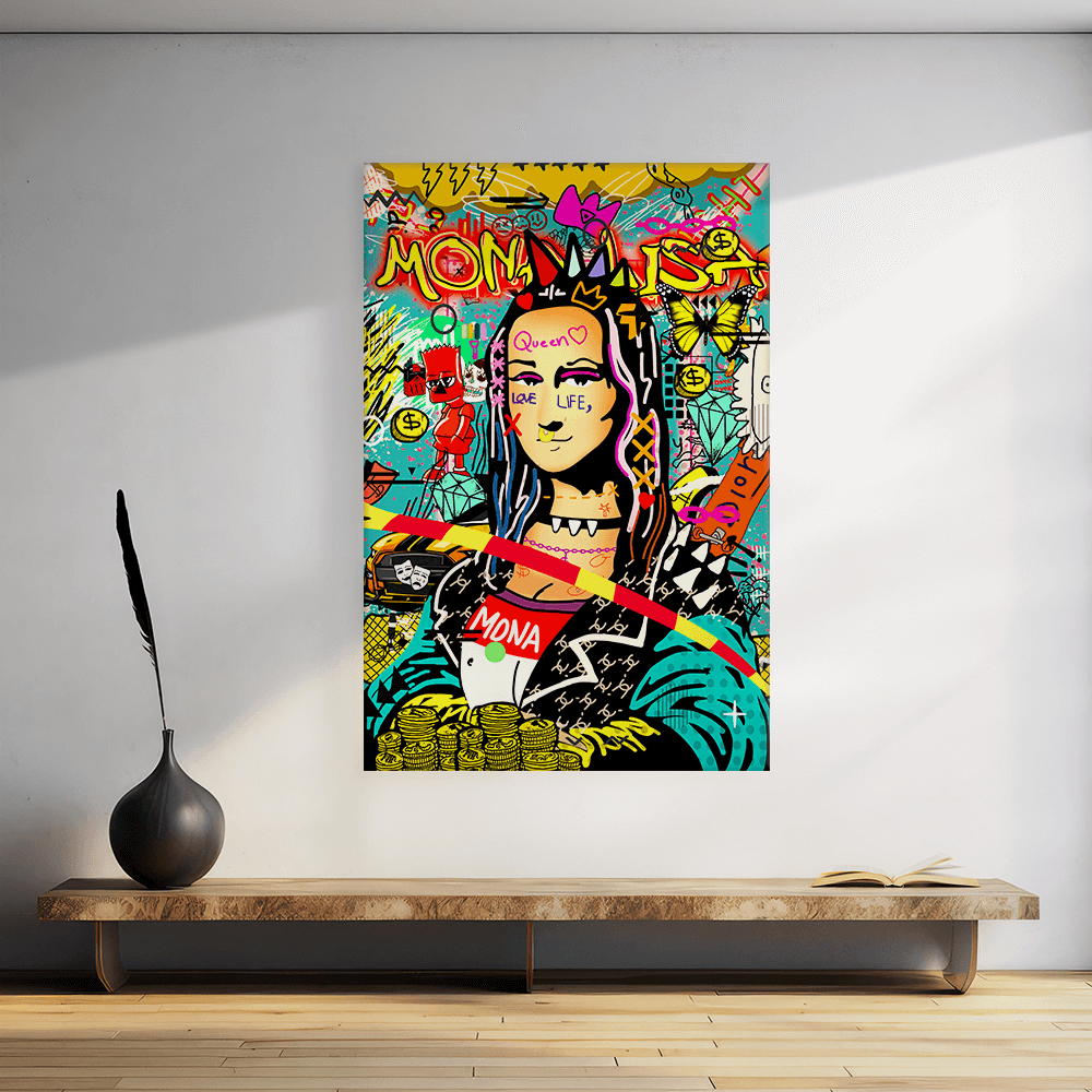 Leinwandbild - MONA LISA POP ART