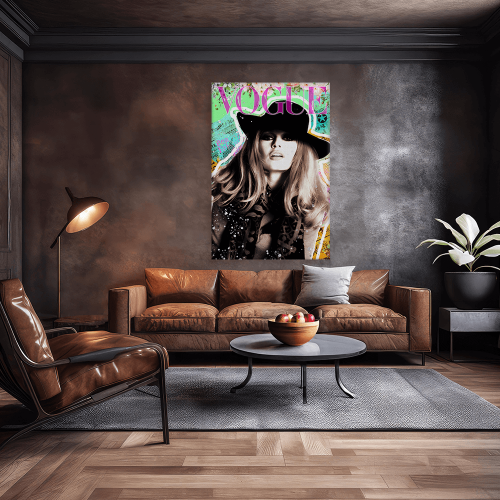 Leinwandbild - BRIGITTE BARDOT POP ART - COVER GIRL