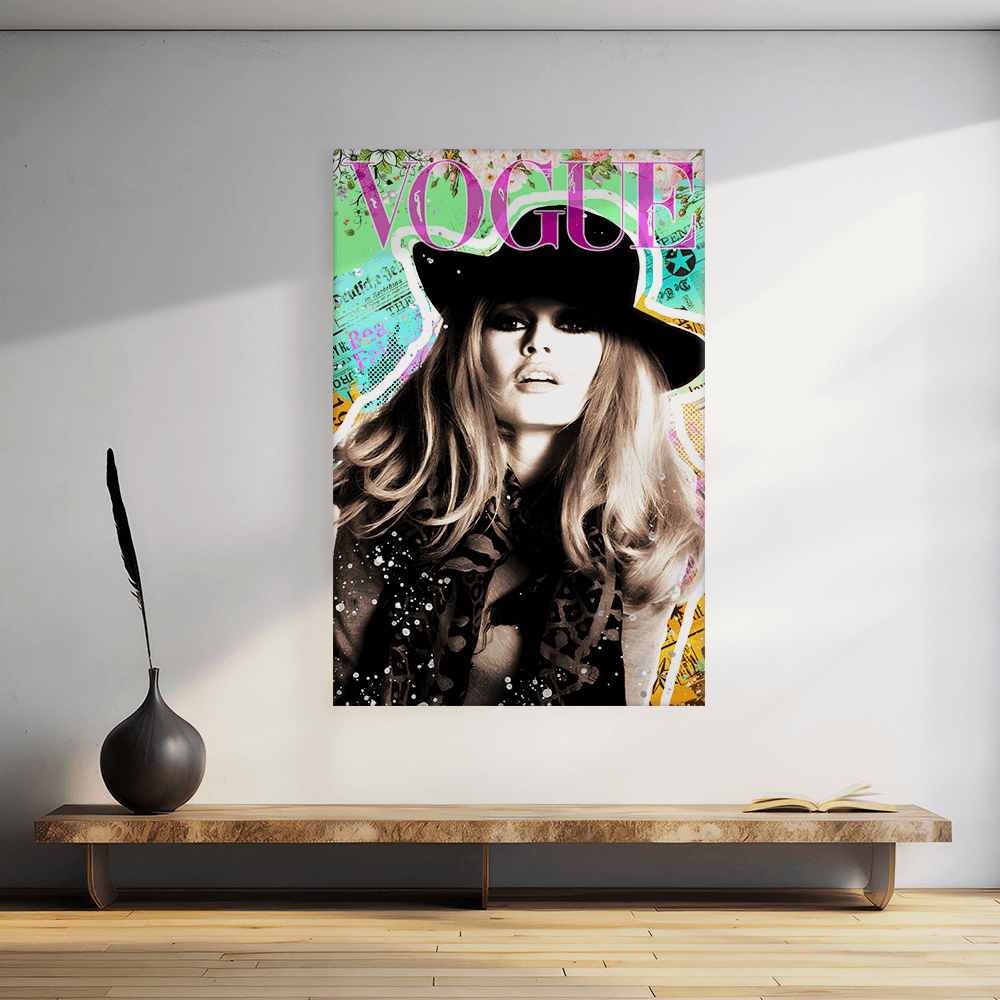 Leinwandbild - BRIGITTE BARDOT POP ART - COVER GIRL