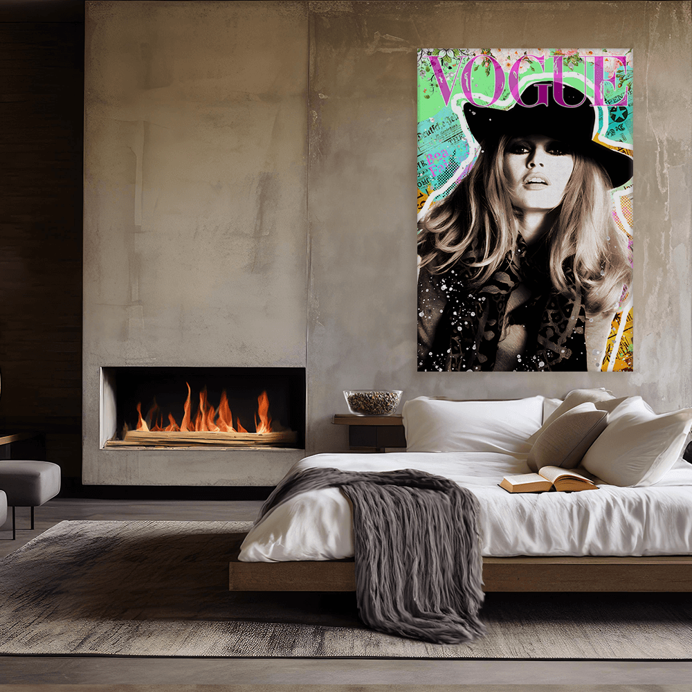 Leinwandbild - BRIGITTE BARDOT POP ART - COVER GIRL