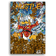 Leinwandbild - DAGOBERT THE HUSTLE DUCK