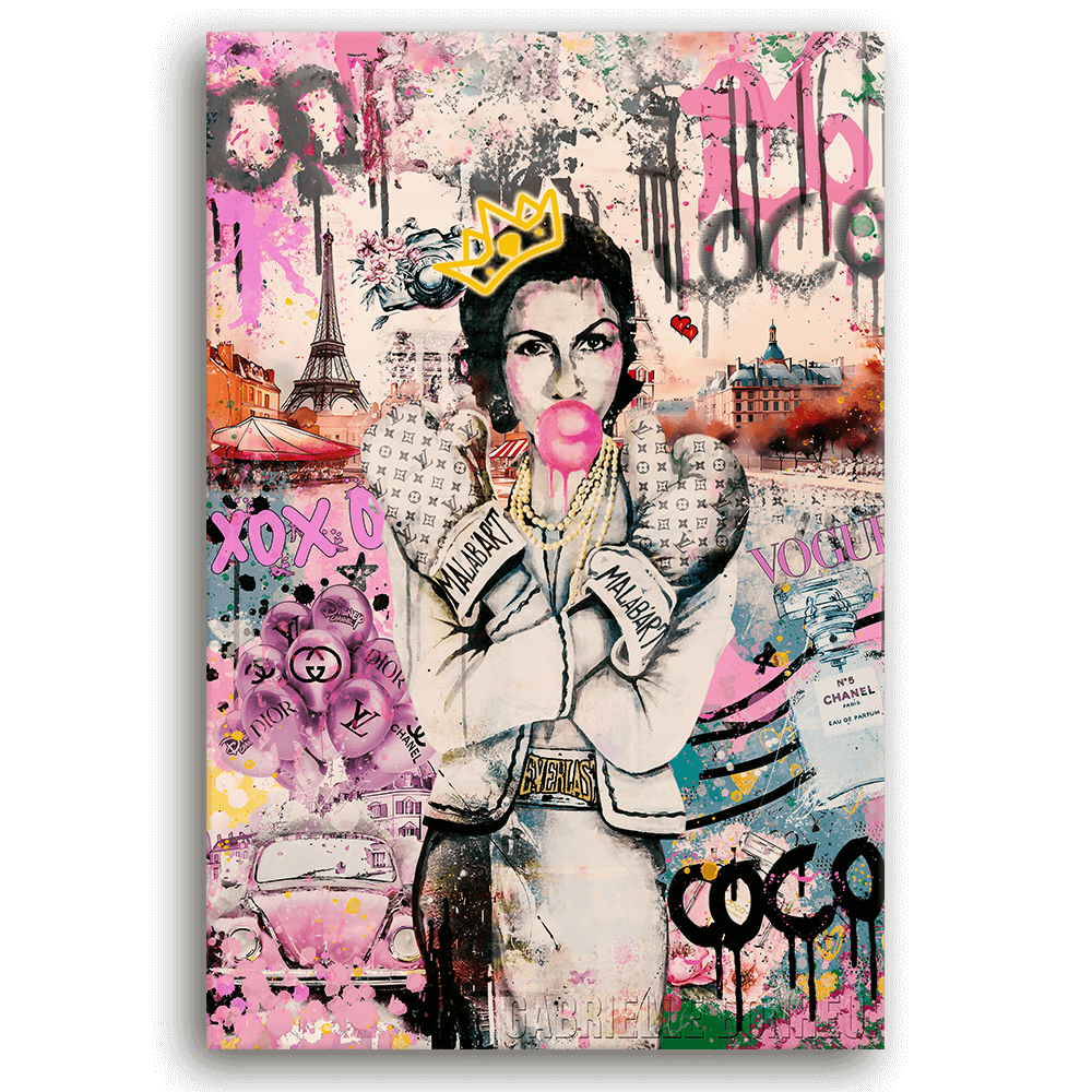 Leinwandbild - COCO POP ART - COCO LOVES PARIS