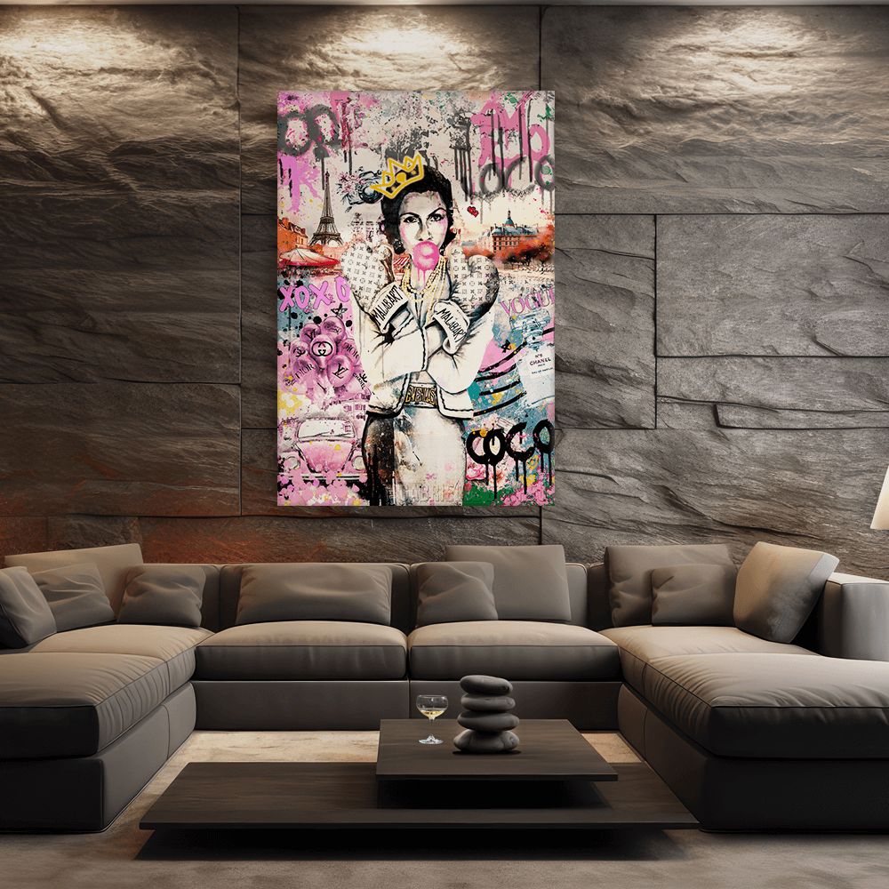 Leinwandbild - COCO POP ART - COCO LOVES PARIS