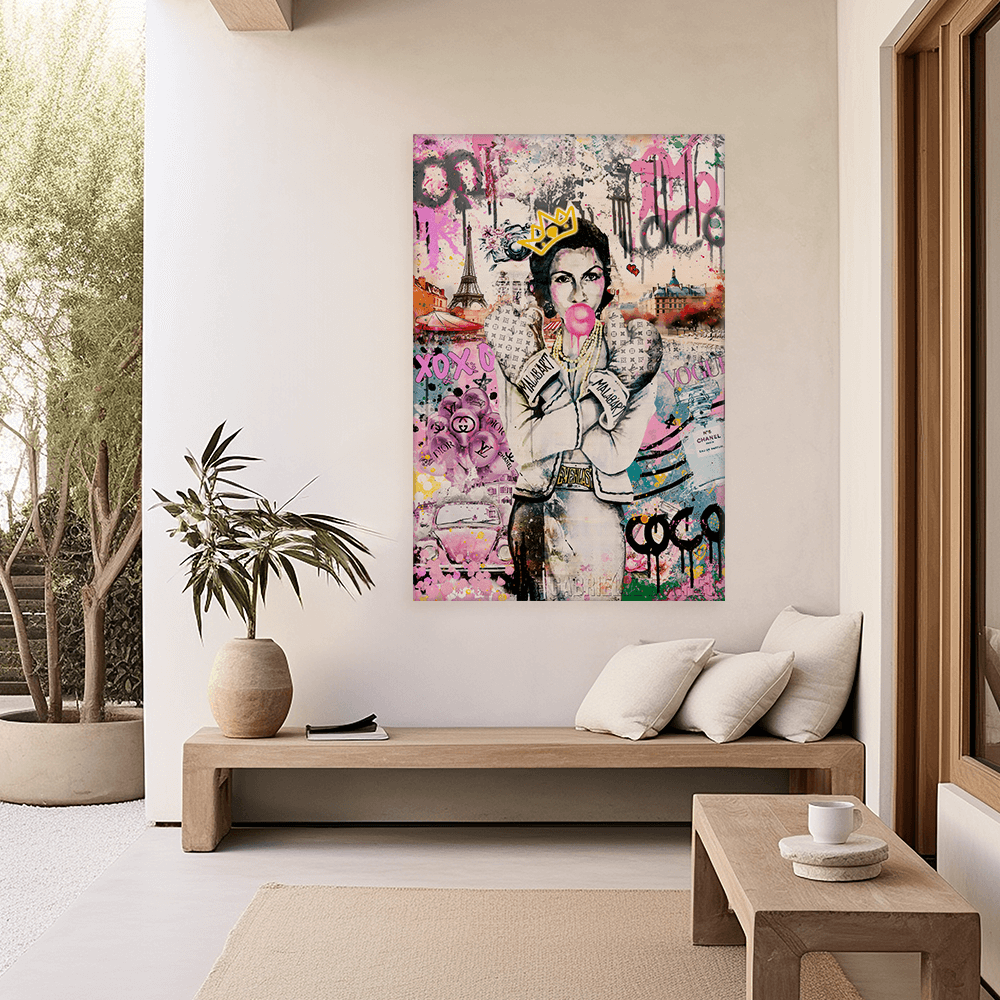 Leinwandbild - COCO POP ART - COCO LOVES PARIS
