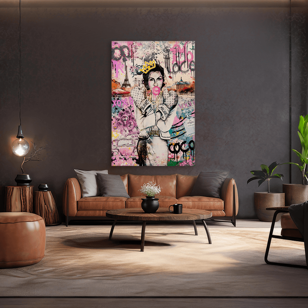 Leinwandbild - COCO POP ART - COCO LOVES PARIS