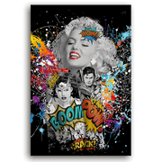Leinwandbild - MARILYN MONROE - LOVES DC GRAFITTY POP ART