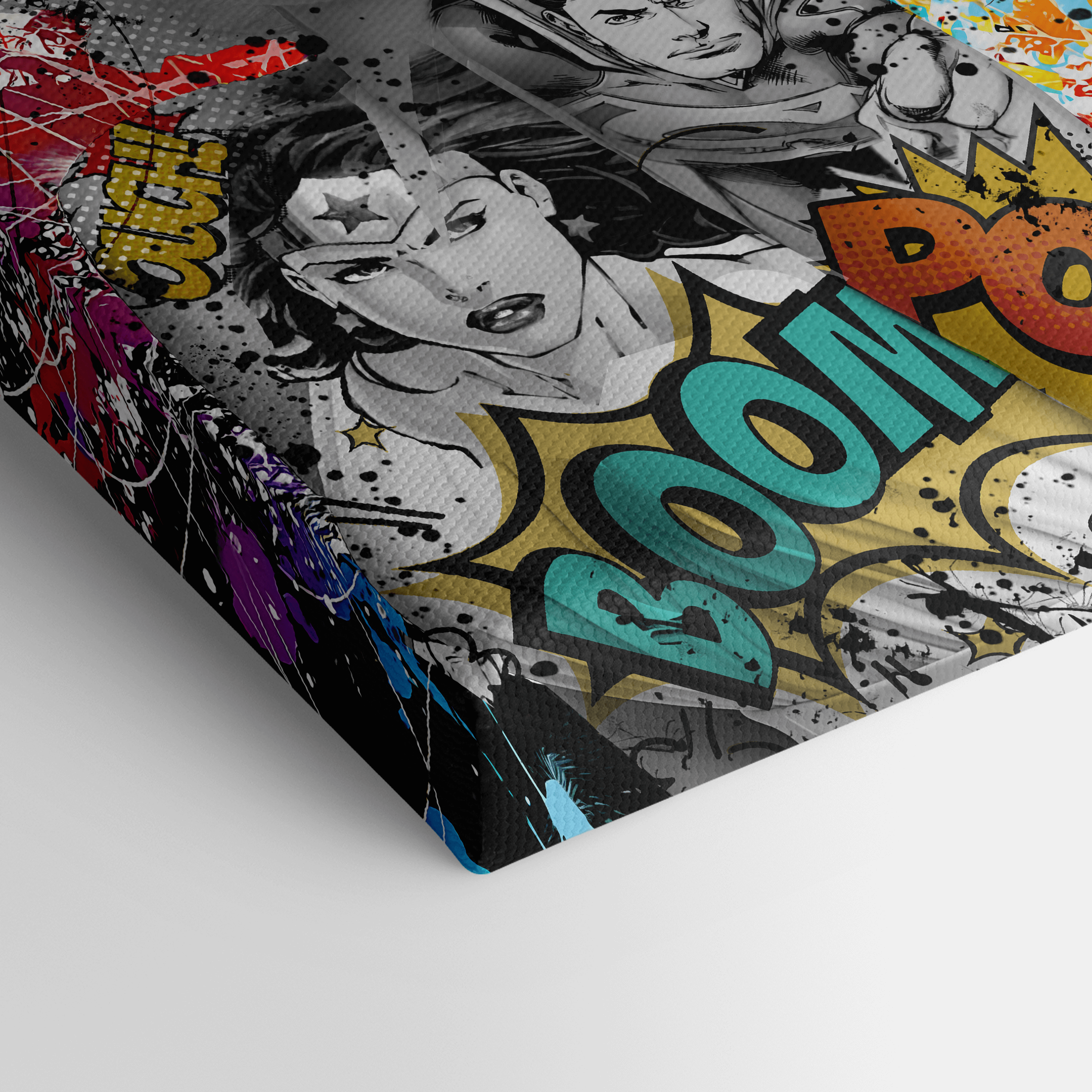 Leinwandbild - MARILYN MONROE - LOVES DC GRAFITTY POP ART