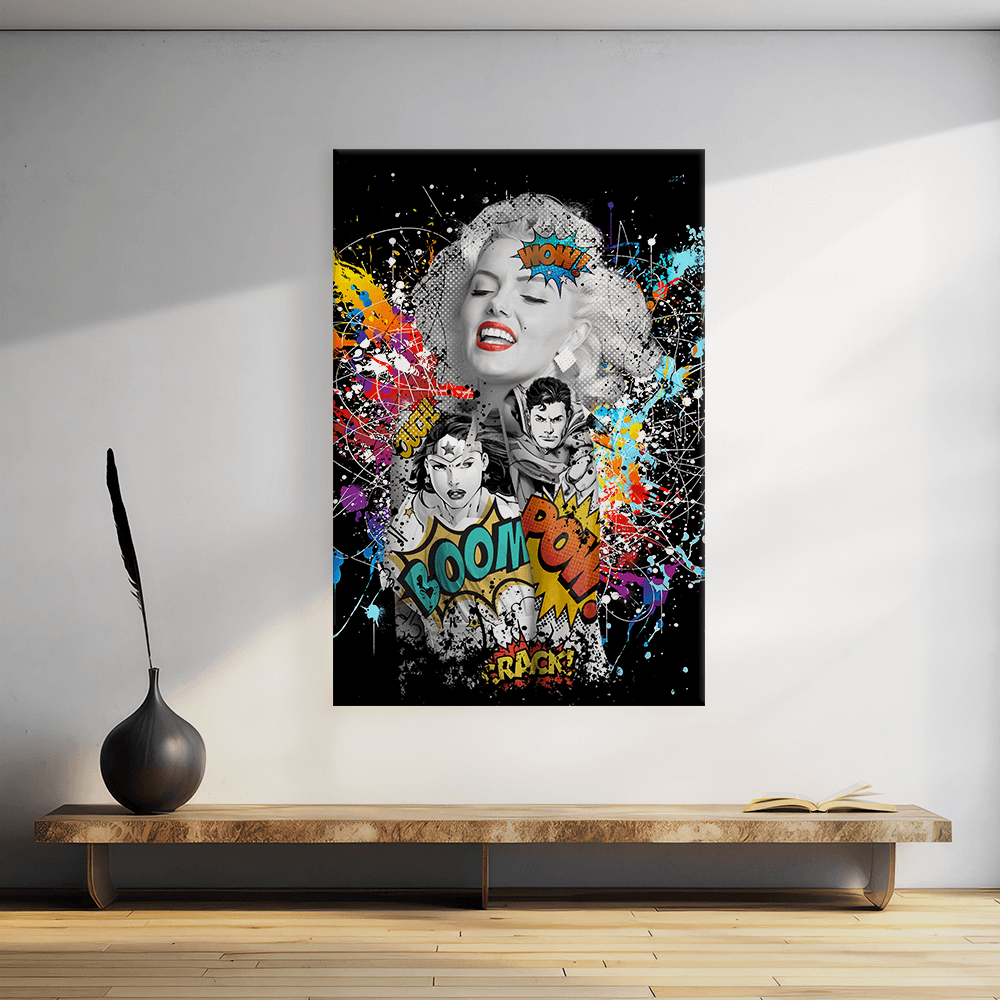 Leinwandbild - MARILYN MONROE - LOVES DC GRAFITTY POP ART