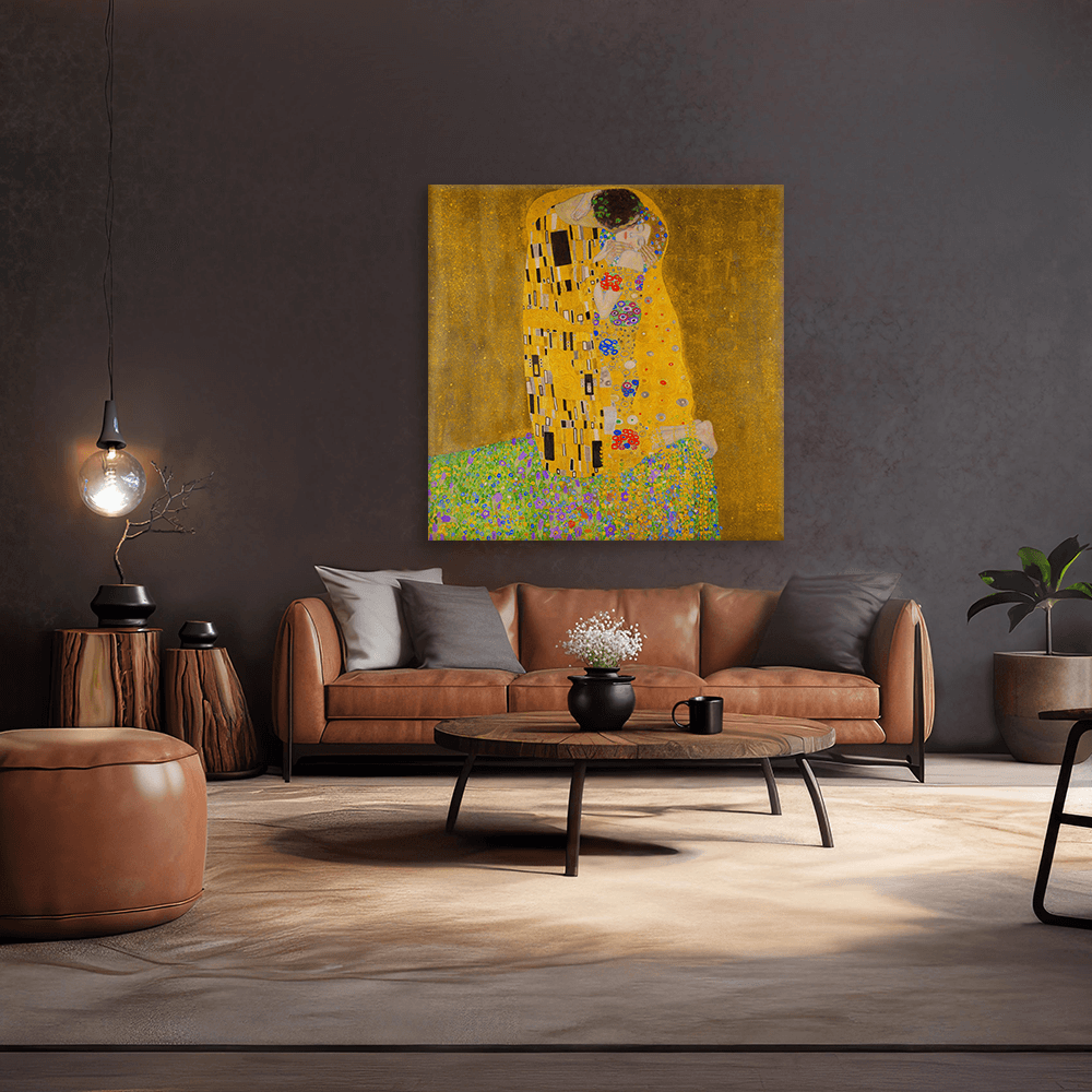 Leinwandbild - Gustav Klimt - Der Kuß