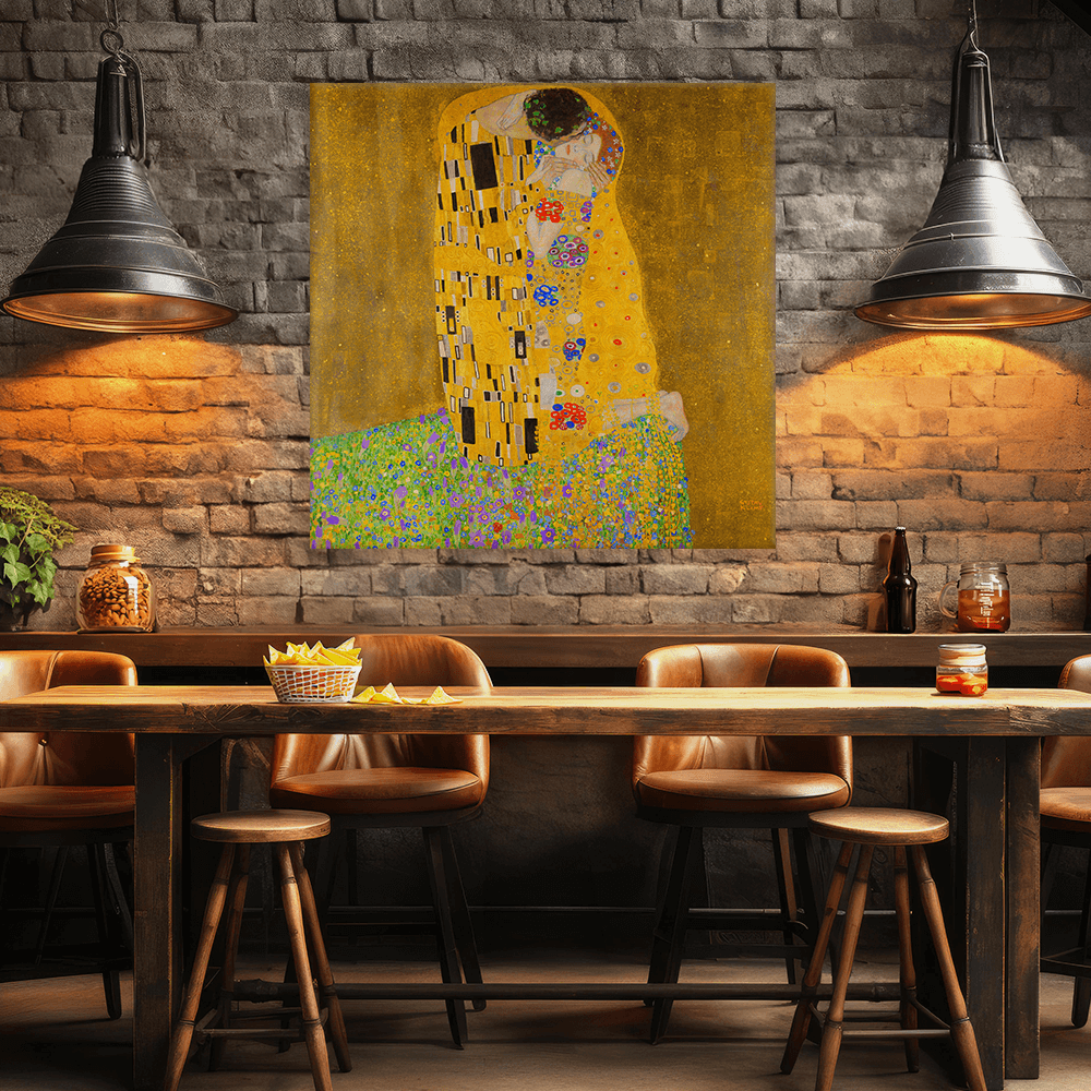 Leinwandbild - Gustav Klimt - Der Kuß