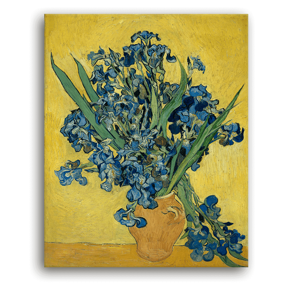 Leinwandbild - Vincent van Gogh - Stillleben mit Schwertlilien