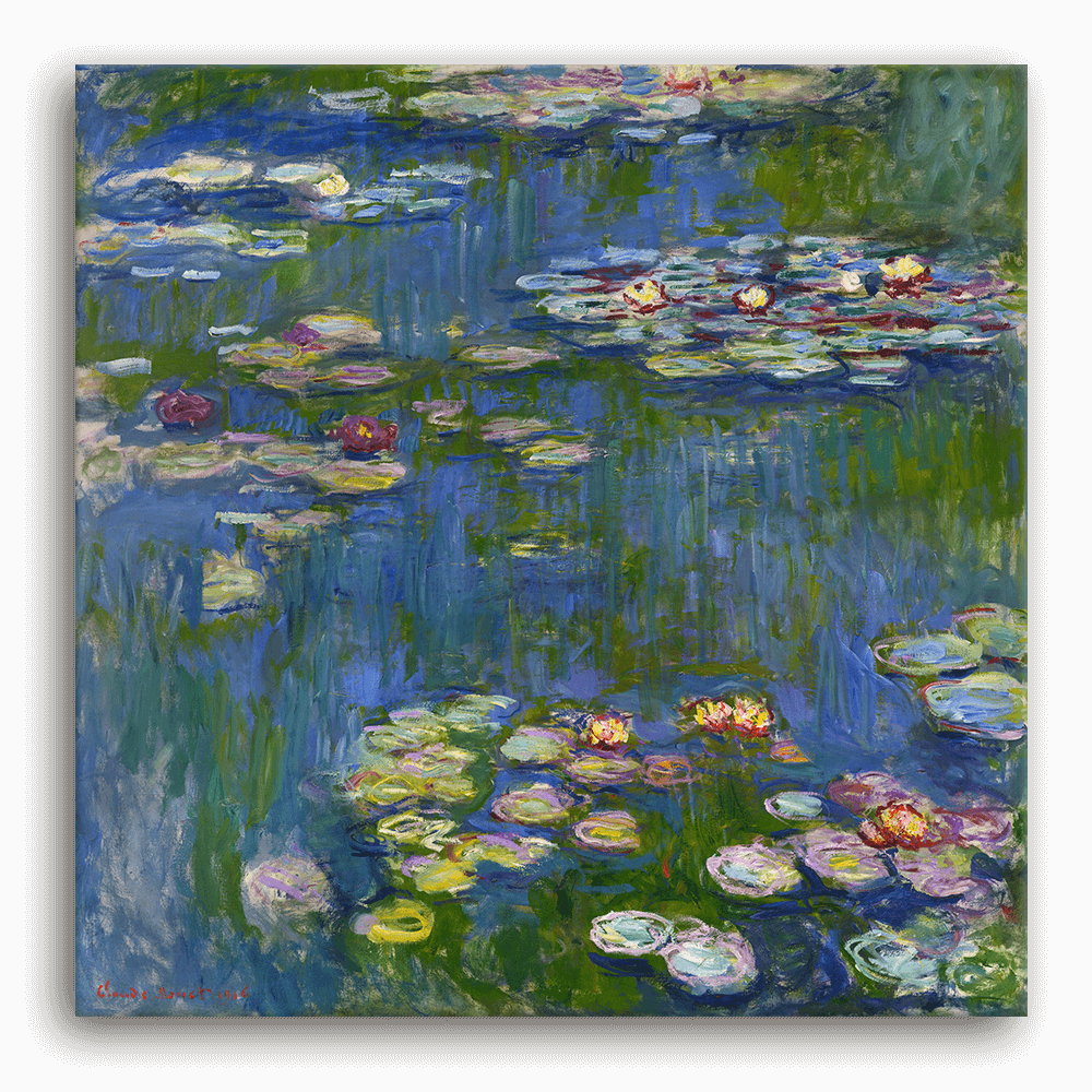 Leinwandbild - Claude Monet - Seerosen - Water Lilies 1916