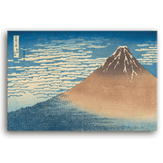 Leinwandbild - Katsushika Hokusai - Feiner Wind, Klarer Morgen (Roter Fuji)