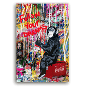 Leinwandbild - Follow your Dreams - Banksy inspired