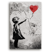 Leinwandbild - Girl with Balloon - Banksy inspired