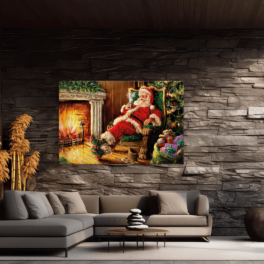 Leinwandbild - Santa likes hot milk