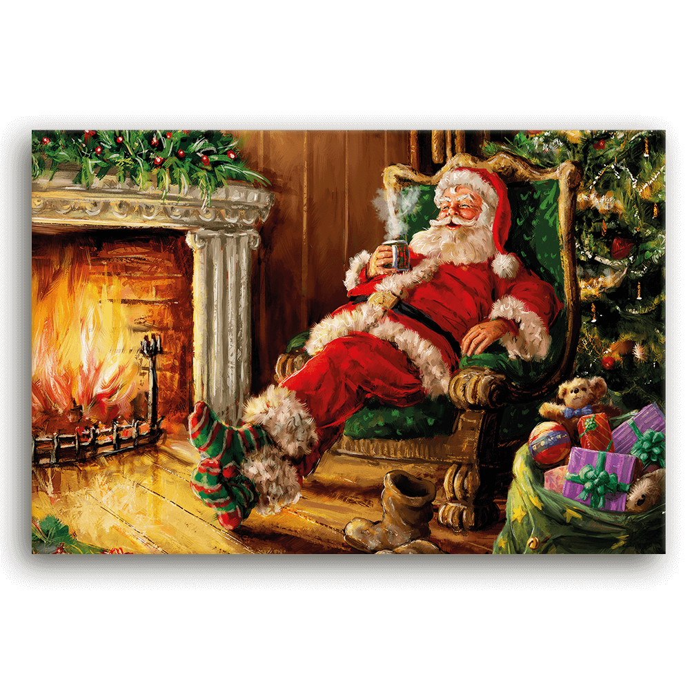 Leinwandbild - Santa likes hot milk