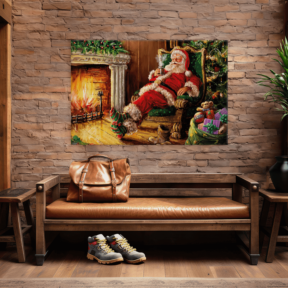 Leinwandbild - Santa likes hot milk