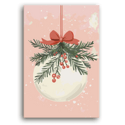 Leinwandbild - Joyful Christmas Bauble