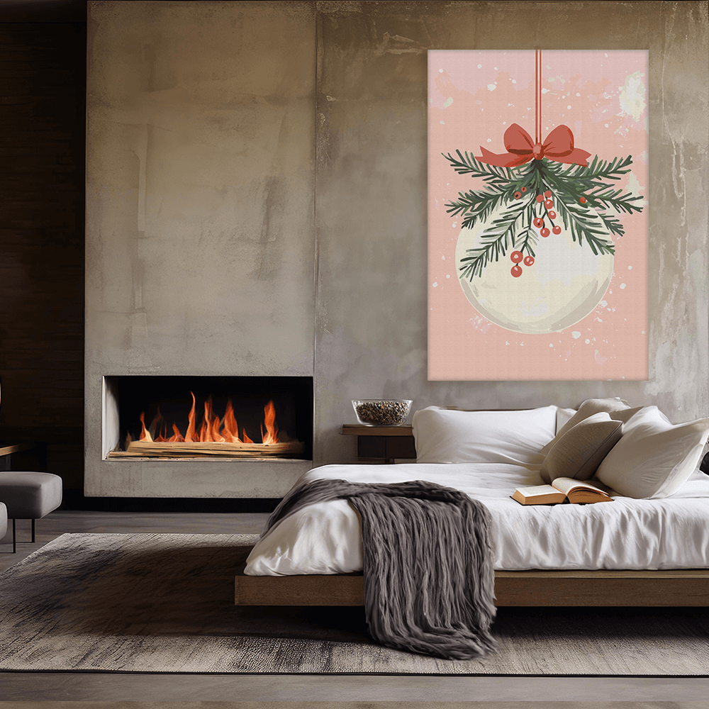 Leinwandbild - Joyful Christmas Bauble