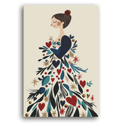 Leinwandbild - The Christmas Dress